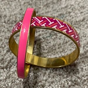 One Tommy Hilfiger Pink and Gold Bracelet with logo